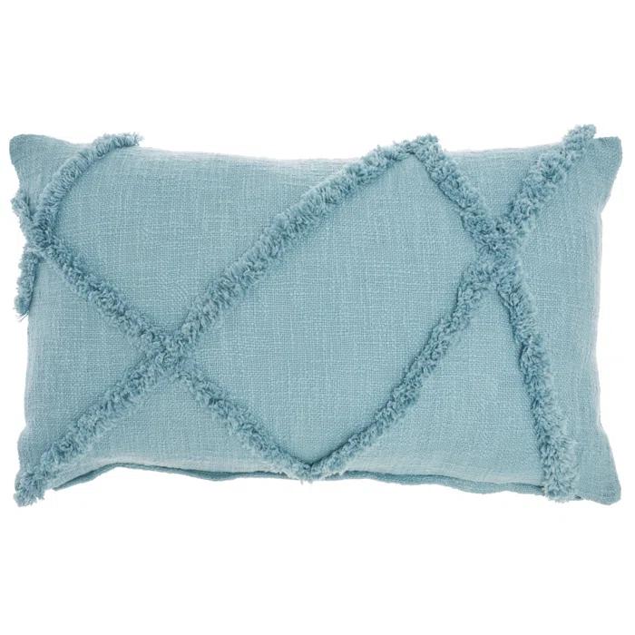 George Oliver Britney Ruffled Cotton Throw Pillow