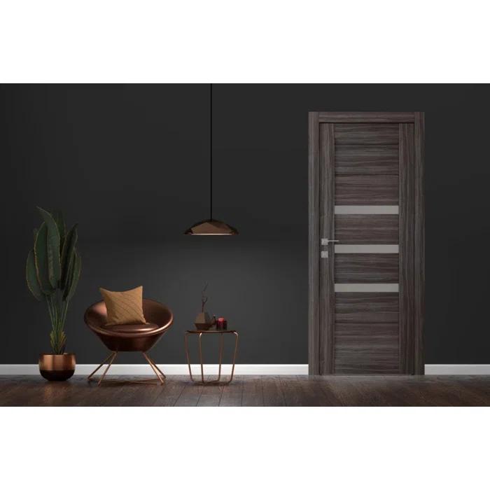 Belldinni Dora DIY-FRIENDLY Paneled Prefinished Wood and Glass Composite Single Prehung Door