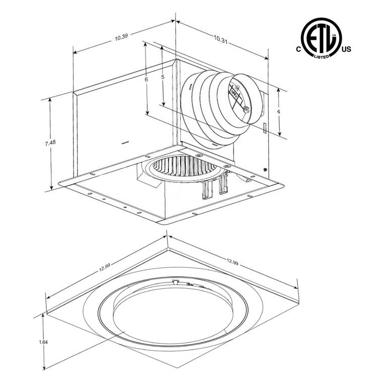 Aero Pure 80 CFM Bathroom Fan ABF80 L6 SN