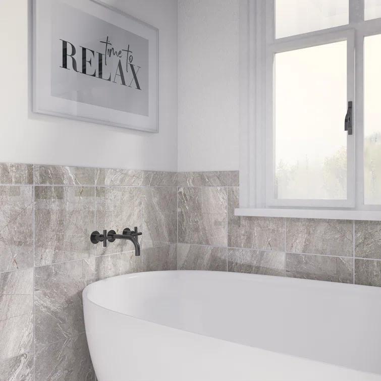 Daltile Perpetuo 12" x 12" Porcelain Marble Look Floor & Wall Tile