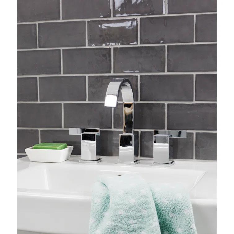 Barcelona 3x6 Blanco Polished Ceramic Subway Wall Tile (5.38 Sq. Ft. / Case)