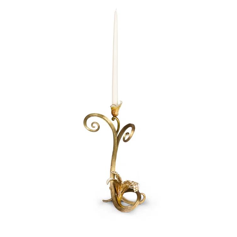 16.5" Pewter Tabletop Candlestick