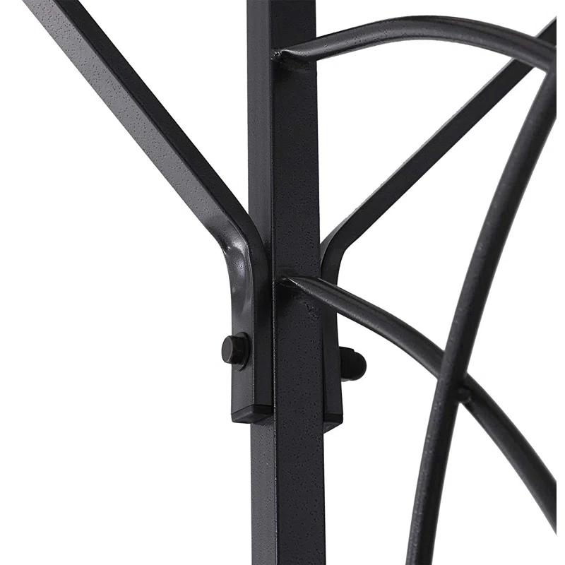 Outsunny 74.75'' W x 19.75'' D Metal Arbor in Gray