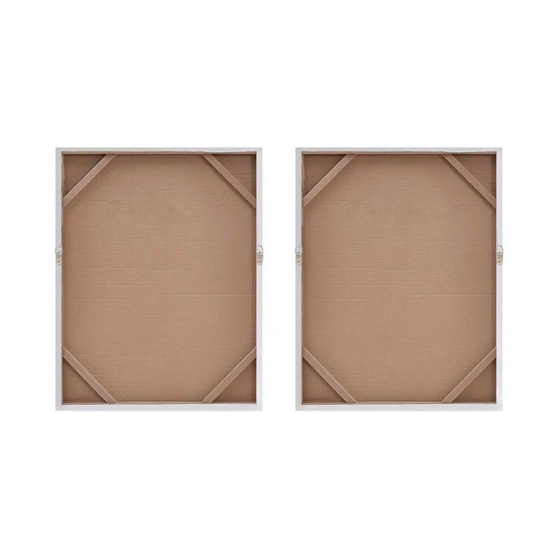 Ivy Bronx Heavily Embellished 2-Piece Abstract Canvas Wall Art Set – Modern Metallic Accents & Textured Design