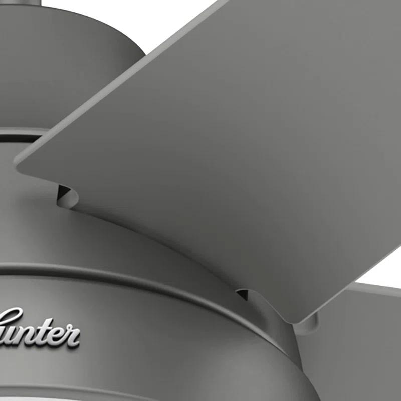 52" Aerodyne 5 - Blade Smart Standard Ceiling Fan with Lights and Remote