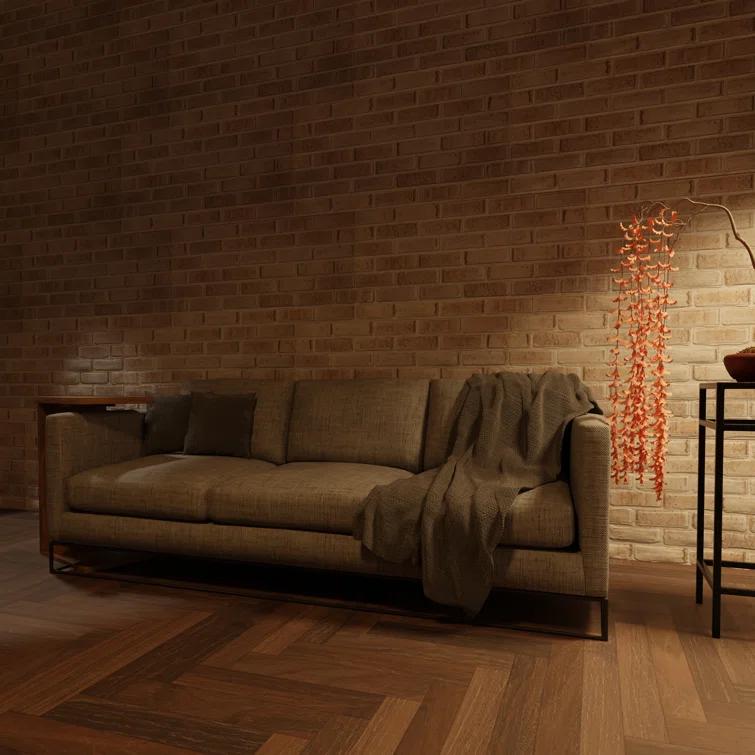 UPP Ultimate Premium Products 3D Brick Effect Wall Panels - Lightweight Styrofoam - Set of 9 Large Panels (20"x40") Covers 48 sq ft - Apply with Wall Adhesive - DIY Home Wall Cladding