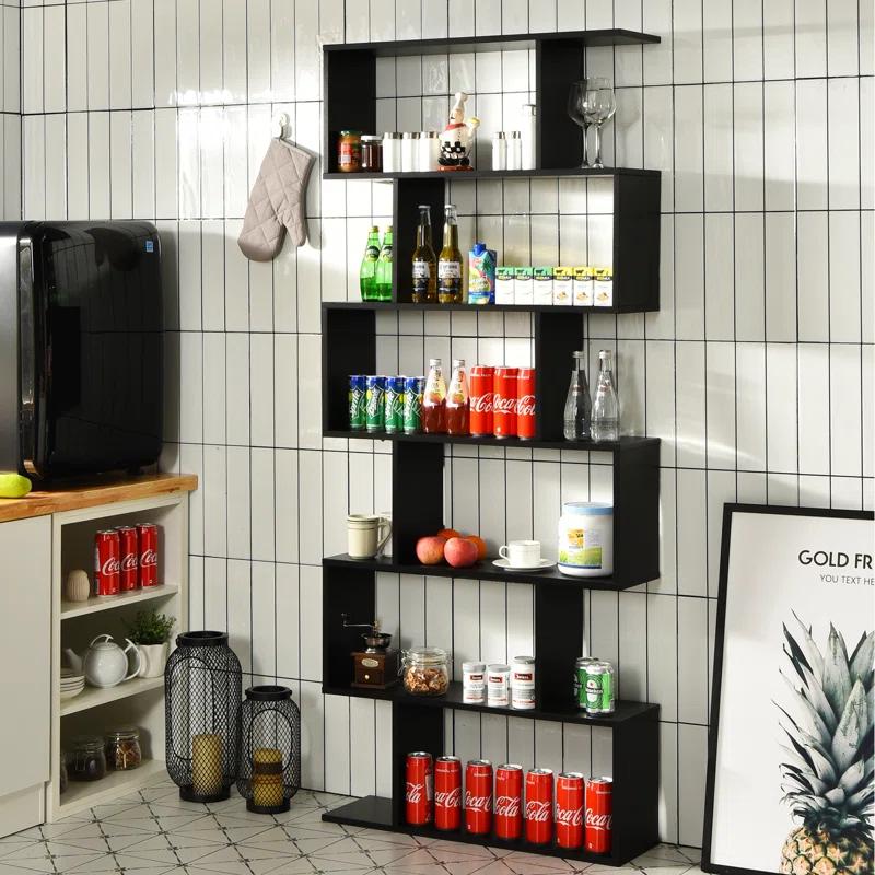 Latitude Run® Pomp Geometric Bookcase