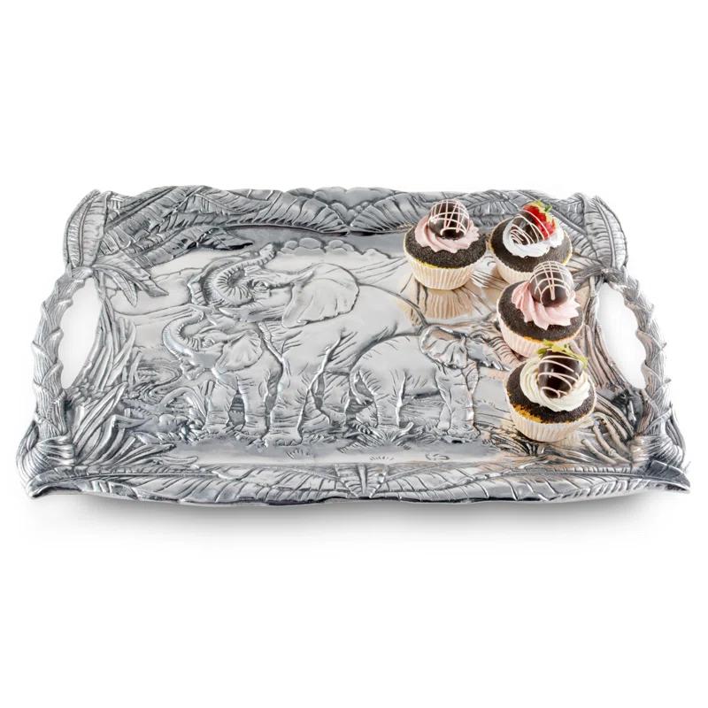 Arthur Court Designs Elephant Metal Tray