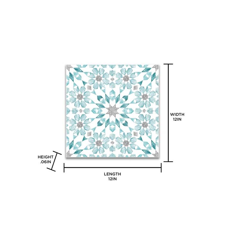 WallPops! Radiance 1.5mm Thick 12'' W x 12'' L