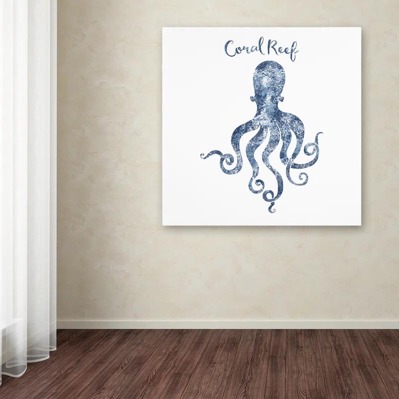 Trademark Fine Art Tina Lavoie " Octopus Coral Reef " by Tina Lavoie