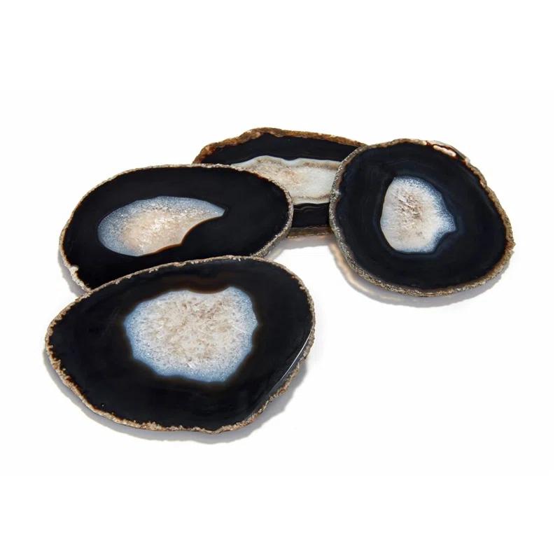 ANNA New York Gemstones Agate 4 Piece Coaster Set (Set of 4)