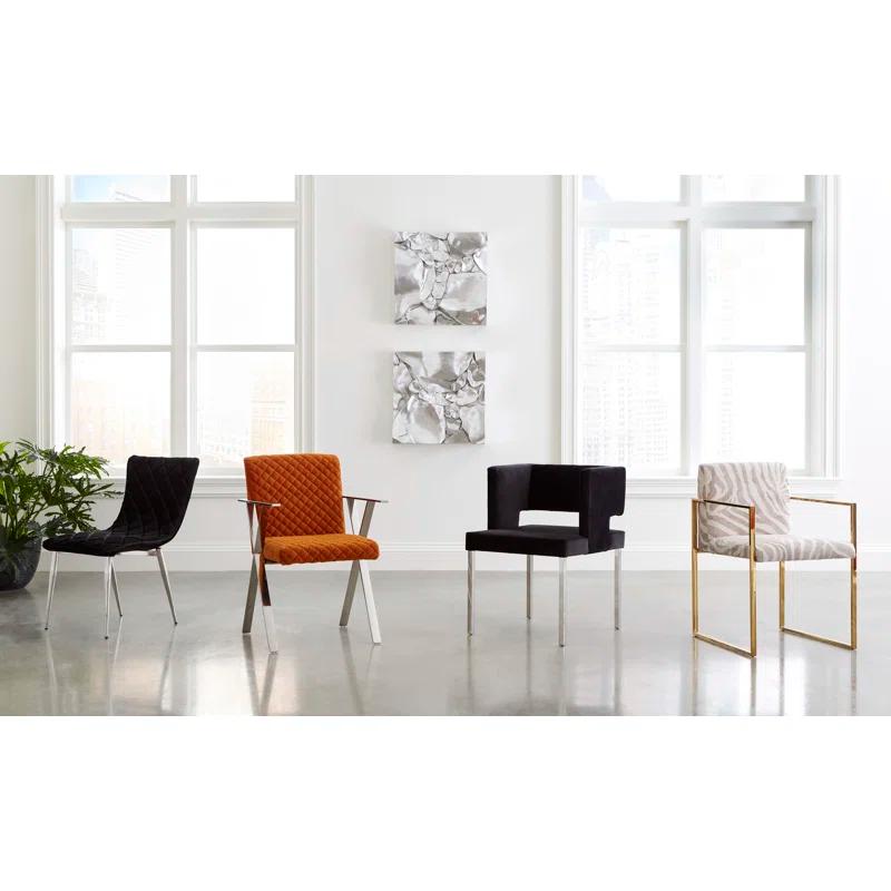 Allure Upholstered Arm Chair in Orange