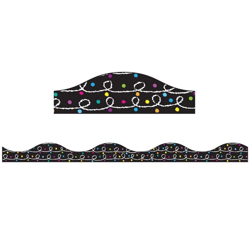 Ashley Productions Magnetic Border Chalk Loops with Color Chalk Dots (Set of 6)