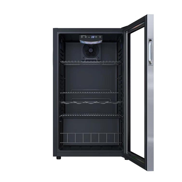 EdgeStar EdgeStar 18.88'' W Convertible 105 Cans (12 oz.) 3.36 Cubic Feet Beverage Cooler with Reversible Glass Door