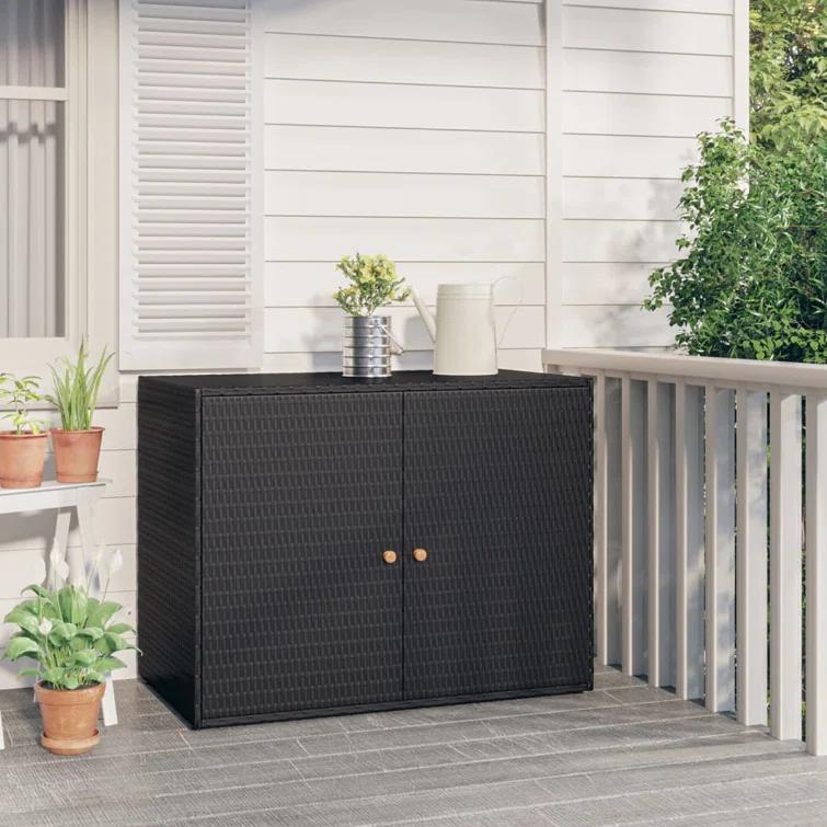 VidaXL Water Resistant Acacia Cabinet Deck Box