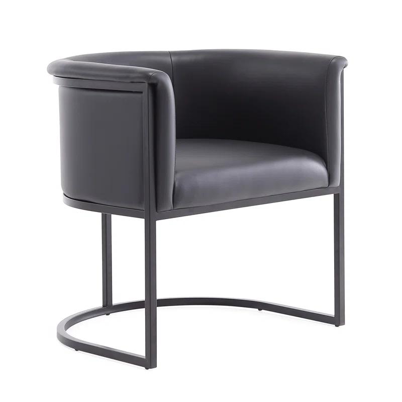 Ceets Bali Saddle And Black Faux Leather Dining Chair (Set Of 2) (Set of 2)