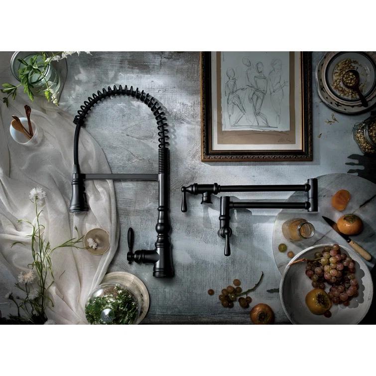 Moen Weymouth MotionSense Wave Single Handle Pre-Rinse Spring Pulldown Kitchen Faucet