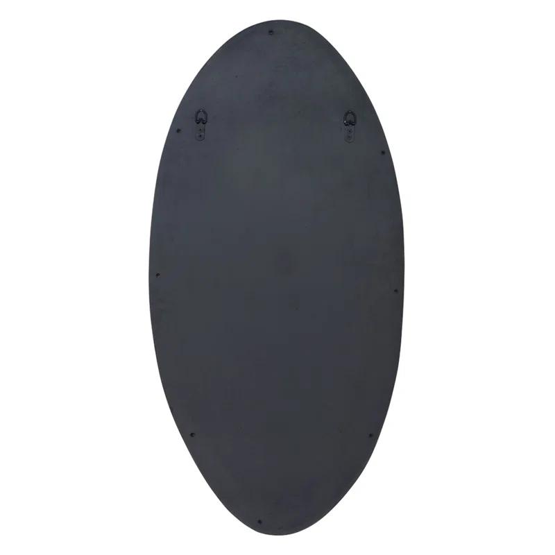 Hidden Hills Oval Mirror - Brown