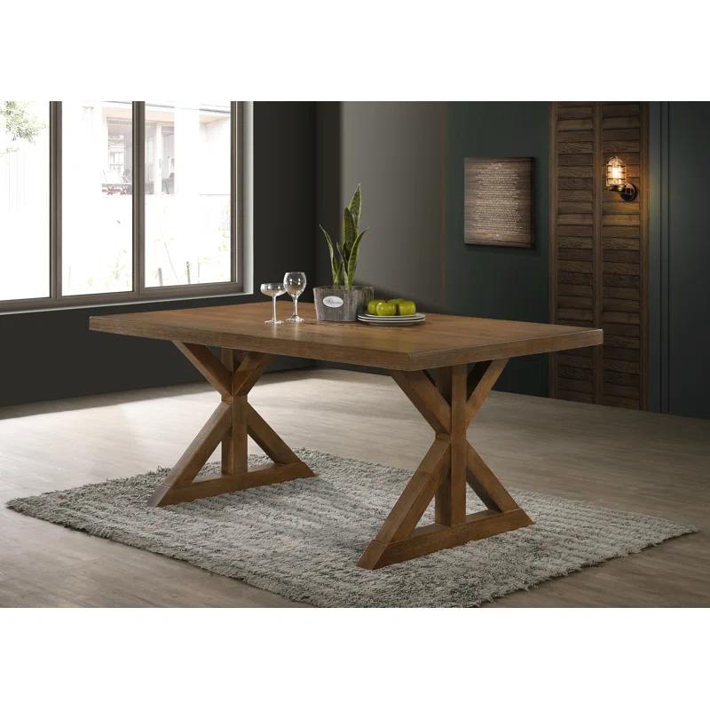 Lark Manor™ Tamika Enna Morden Farmhouse Wood Dining Table