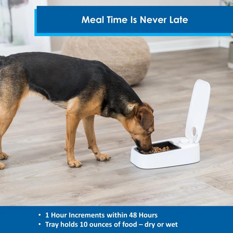 TRIXIE TRIXIE TX1 Automatic Food Dispenser, Single Serving, 48-Hour Timer, Battery Operated