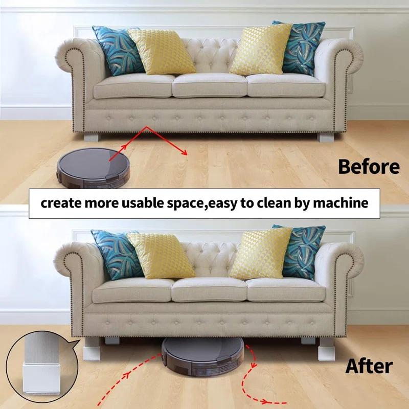 MAXAYA Bed And Furniture Risers, Heavy Square Chair So...