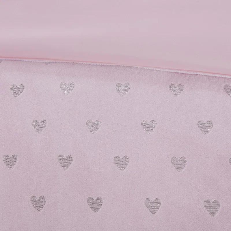 Intelligent Design Rosalie Metallic Printed Plush Comforter Set