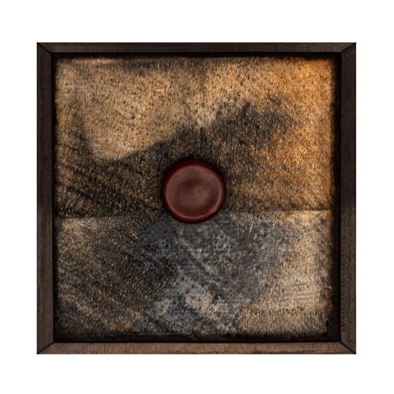 5 in. x 3-3/4 in. Stained Cherry Solid Hardwood Square Bun Foot | 4 Pack with 4 Free Insert Nuts and Drill Bit