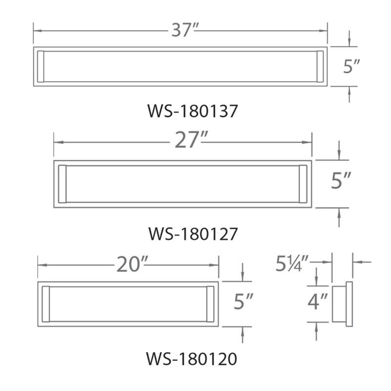 Dimmable LED Bath Bar