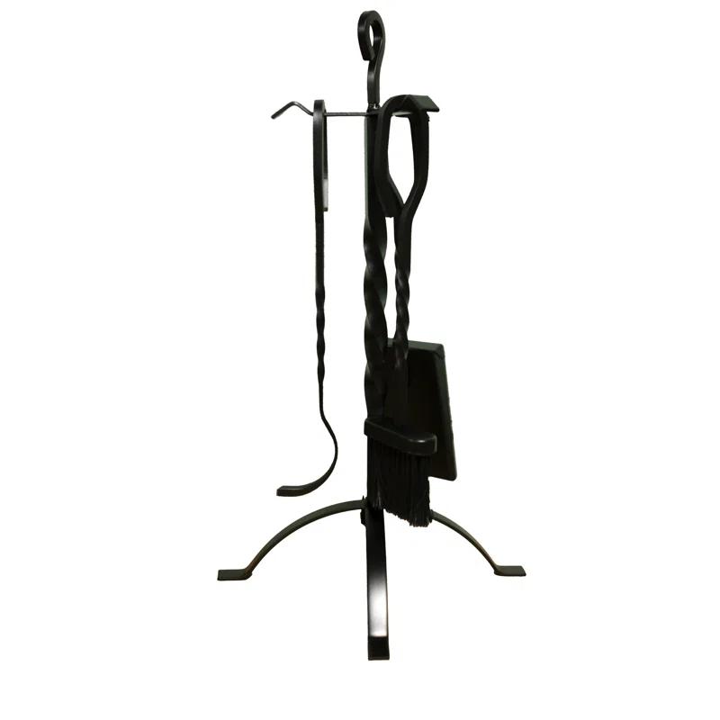Comfort Glow Comfort Glow 4-Piece Cast Iron Fireplace Tool Set with Stand, 16" Tools - CGFT16
