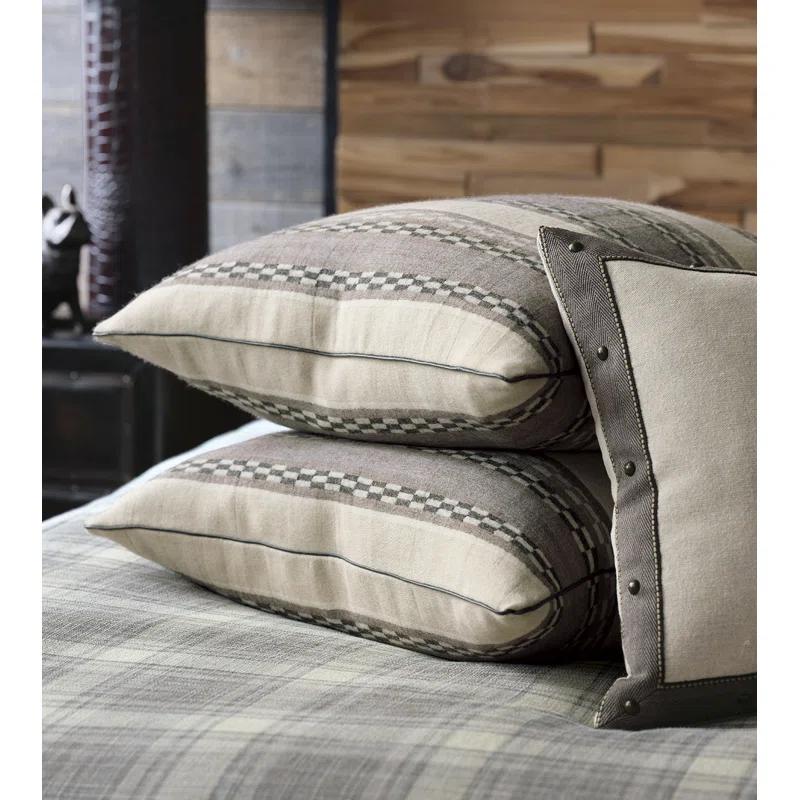 Eastern Accents Telluride Striped Wool Blend Reversible Throw Pillow