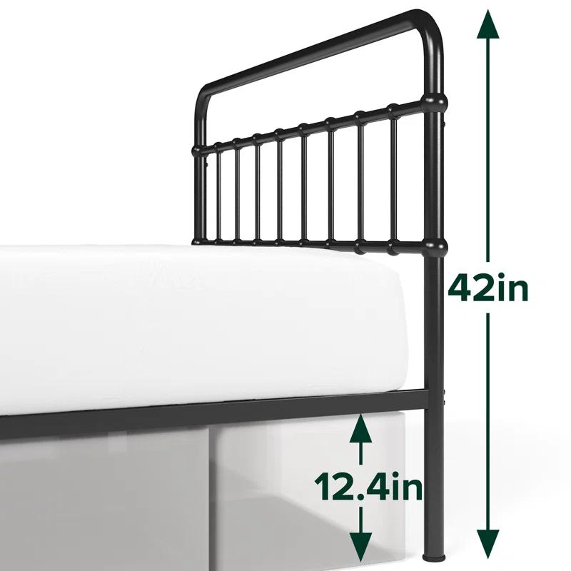 Zinus Florence 42" Modern Farmhouse Metal Platform Bed