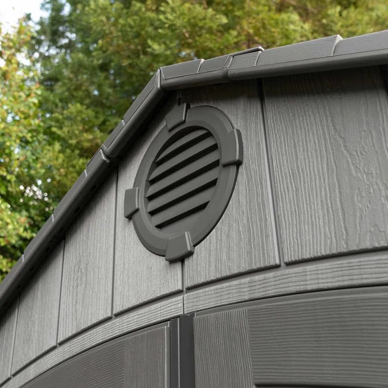 Lifetime 15 Ft. x 8 Ft. High-Density Polyethylene (Plastic) Steel Reinforced Outdoor Storage Shed