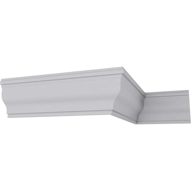 Ekena Millwork 7 1/8"H x 3 1/4"P x 7 3/4"F x 94 1/2"L Milton Smooth Crown Moulding