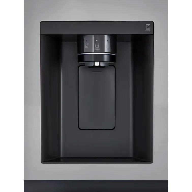 LG 23 Cu. Ft. Side-By-Side Counter-Depth Refrigerator With Smooth Touch Dispenser LRSXC2306S