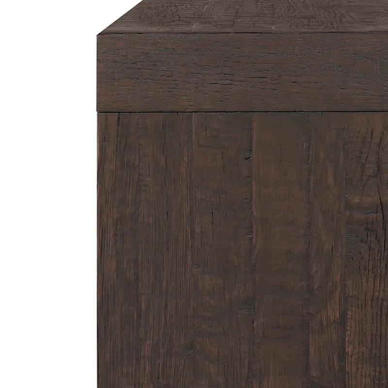 Adams Console Table Rustic Brown