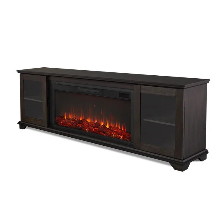 Real Flame Benjamin 81" Landscape TV Stand with Electric Fireplace by Real Flame