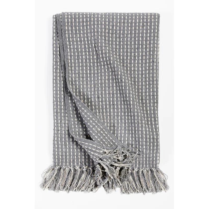Jasper Cotton Oversized Throw by Pom Pom at Home - Taupe