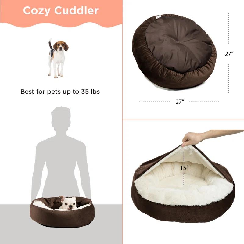 Best Friends By Sheri Best Friends by Sheri Cozy Cuddler Ilan Microfiber Hooded Blanket Cat and Dog Bed