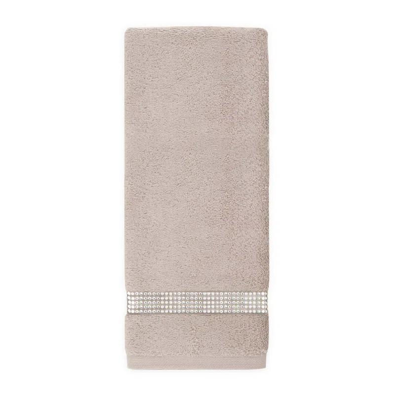 Sparkles Home Stripe Rhinestone Hand Towel (Set of 2)