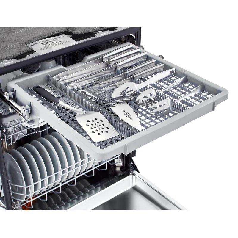 LG LG 24 in. PrintProof Stainless Steel Front Control Dishwasher with QuadWash, 3rd Rack & Dynamic Dry, 48 dBA LDFN4542S