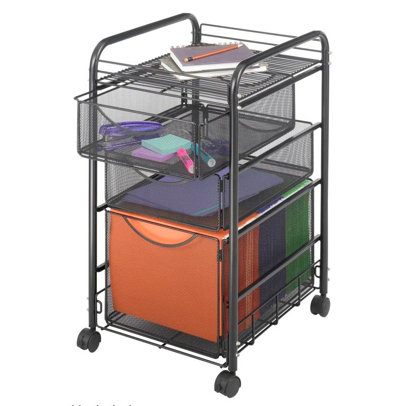 Safco Products Company Onyx™ Mesh Mobile File Cart