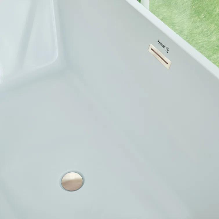 Chloe 59" x 30" Freestanding Soaking Bathtub