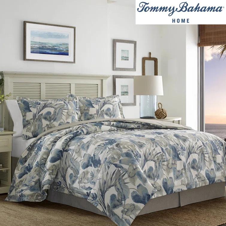 Tommy Bahama Home Tommy Bahama Raw Coast Blue Cotton Comforter Set & Reviews | Wayfair
