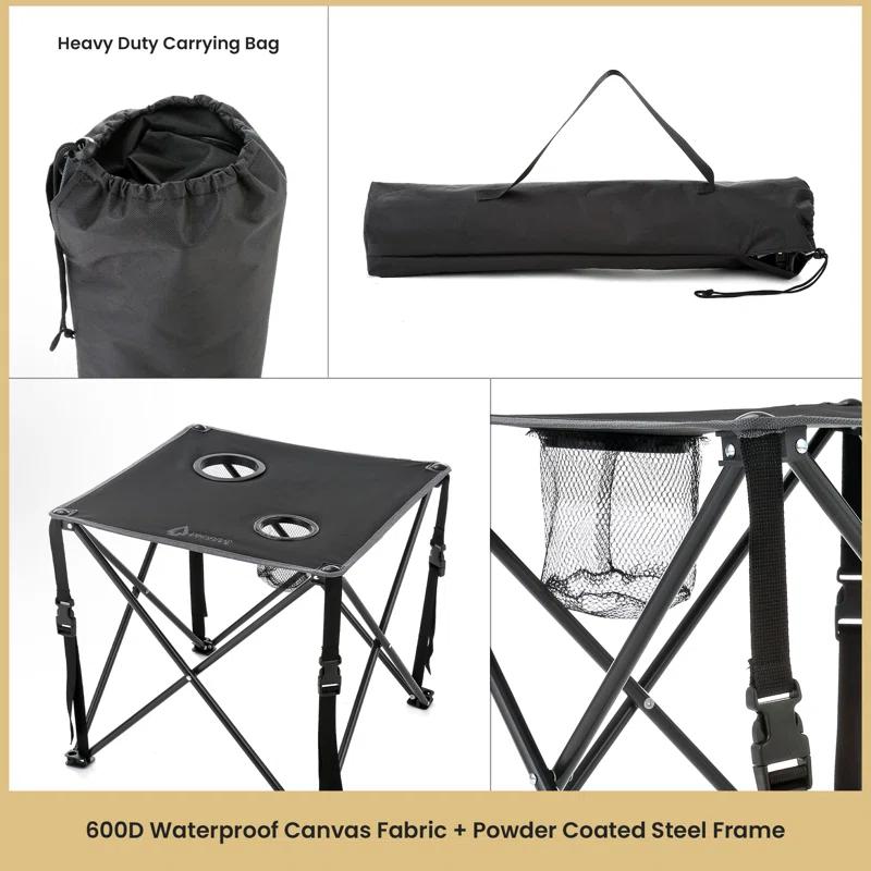 ARROWHEAD Outdoor Square Fabric Outdoor Folding Camping Table