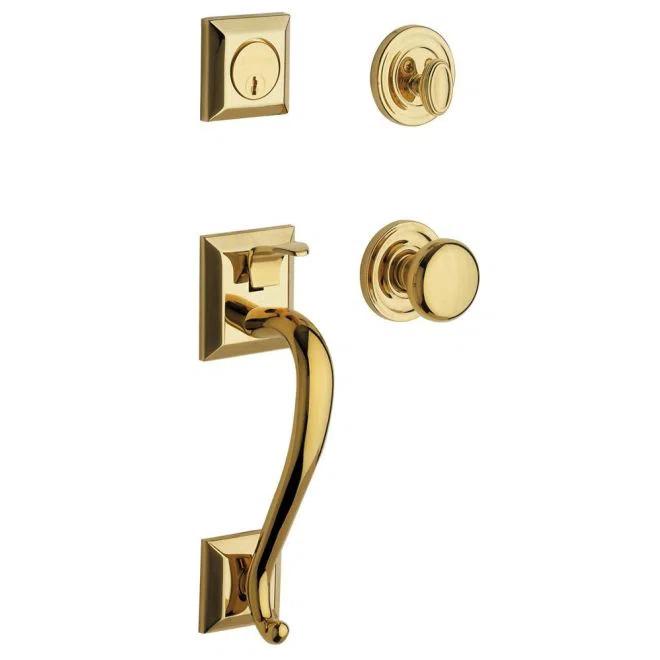 Baldwin 85320.Entr Madison Sectional Single Cylinder Keyed Entry Handleset - Brass