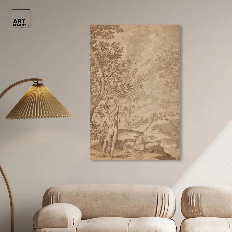 Art Remedy Unveiled in Nature Canvas Vintage Landscape Art by Art Remedy