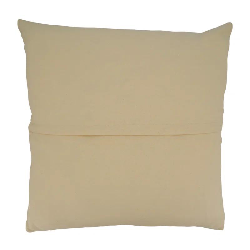 Saro Coralee Collection Striped Cotton Pillow Cover
