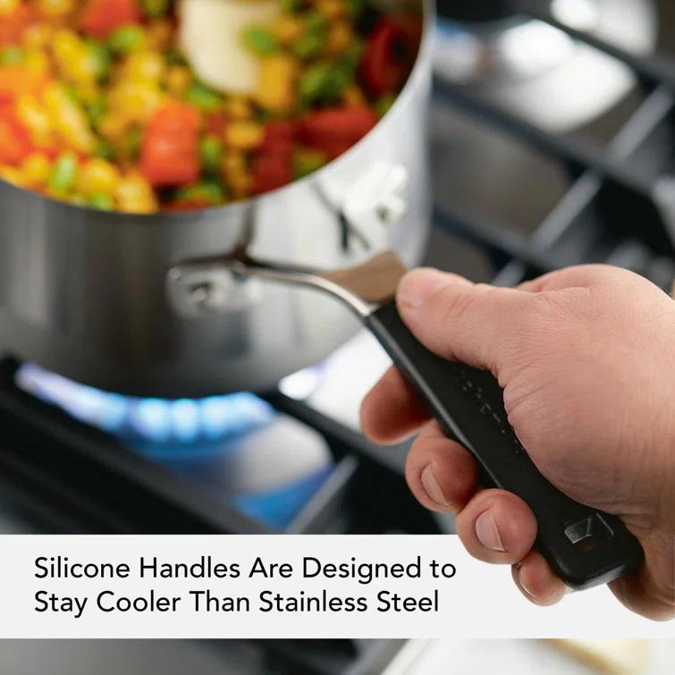 KitchenAid® KitchenAid Stainless Steel Induction Sauce Pan with Measuring Marks and Lid, 2 Quart