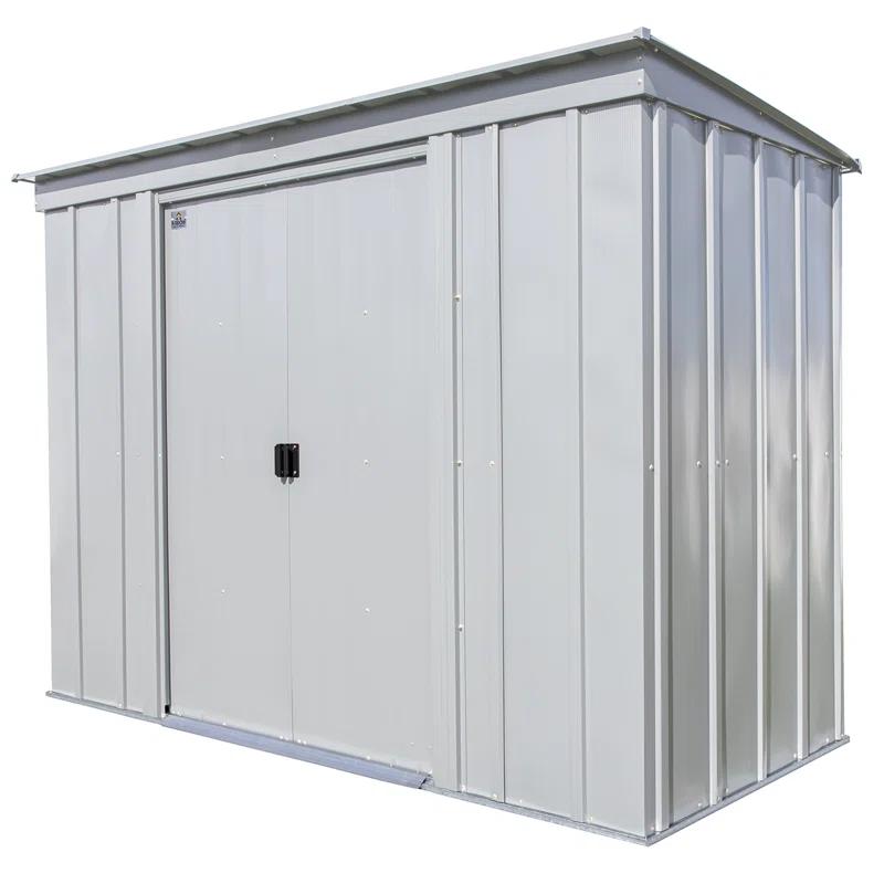 Arrow 8 ft. W x 4 ft. D Galvanized Steel Vertical Storage Shed