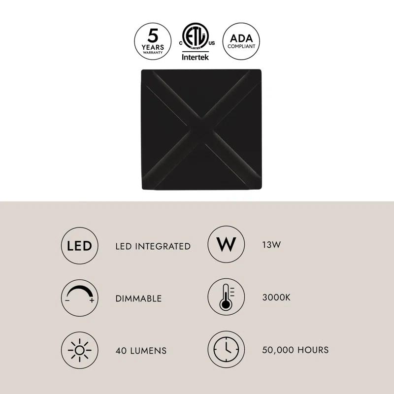 Kuzco Lighting Tac Aluminum LED Wall Light